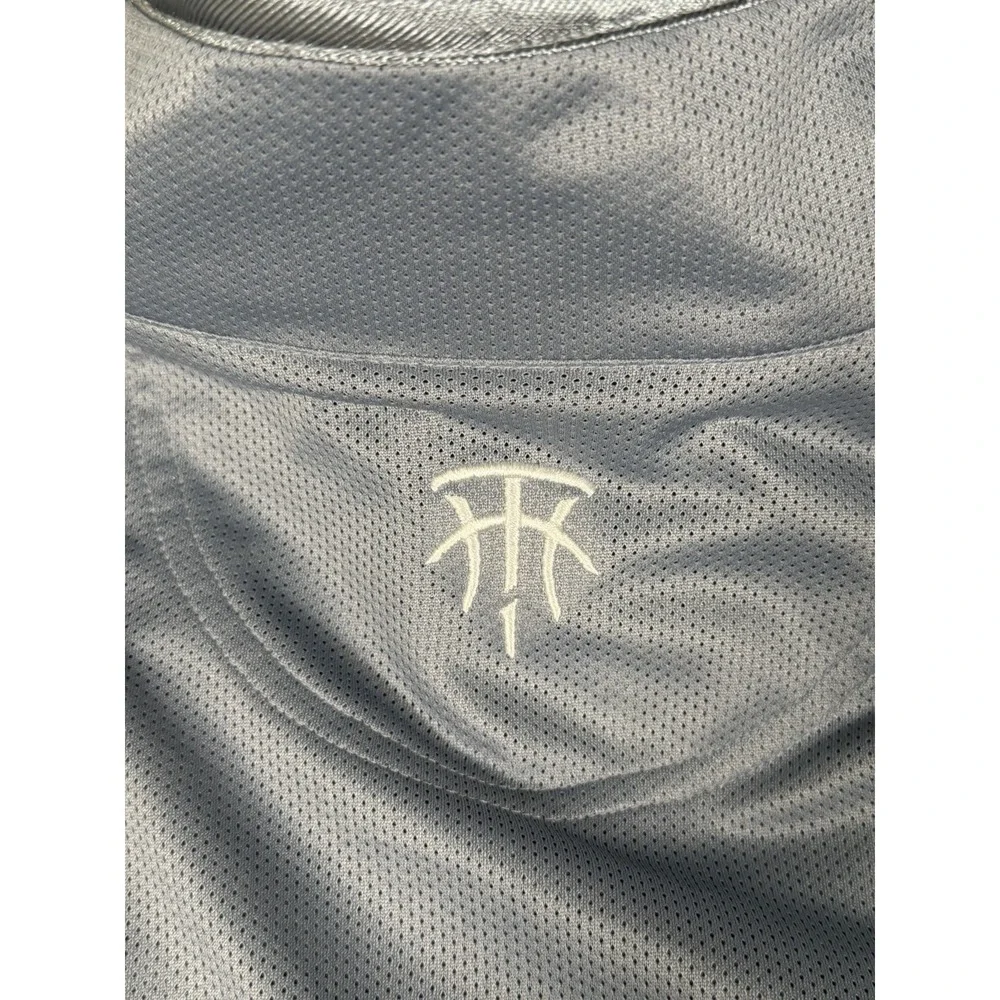Vintage Adidas Tracy McGrady T-Mac Warm Up Jacket Silver Full Zip Men's XL Y2K